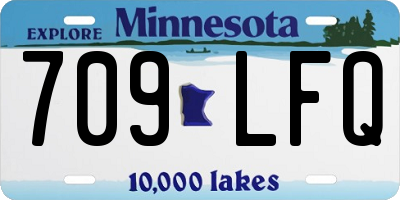 MN license plate 709LFQ