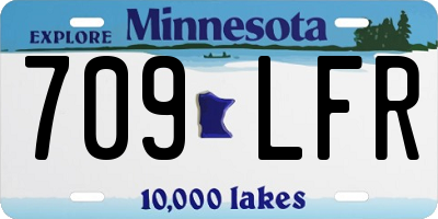 MN license plate 709LFR