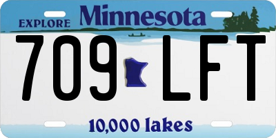 MN license plate 709LFT