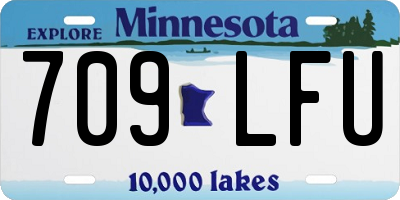 MN license plate 709LFU