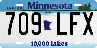 MN license plate 709LFX