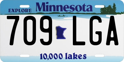 MN license plate 709LGA