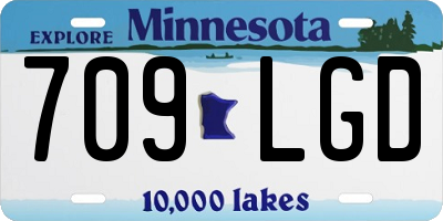 MN license plate 709LGD
