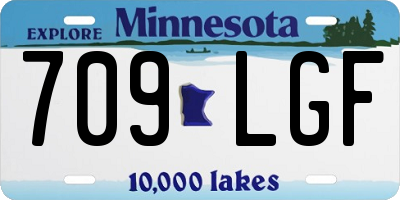MN license plate 709LGF
