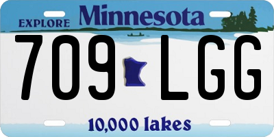 MN license plate 709LGG