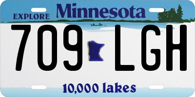 MN license plate 709LGH