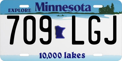 MN license plate 709LGJ