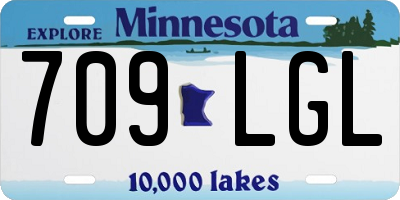 MN license plate 709LGL