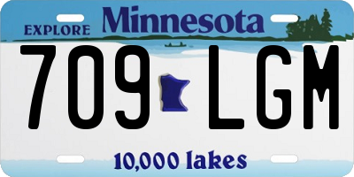 MN license plate 709LGM