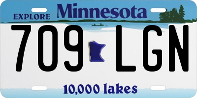 MN license plate 709LGN