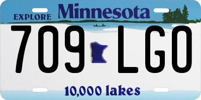 MN license plate 709LGO