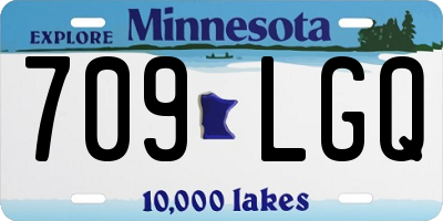 MN license plate 709LGQ