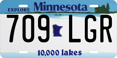 MN license plate 709LGR