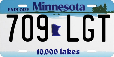 MN license plate 709LGT