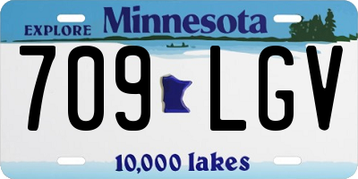 MN license plate 709LGV