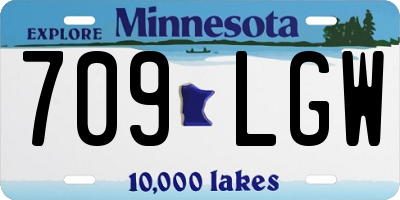 MN license plate 709LGW