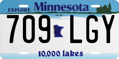 MN license plate 709LGY