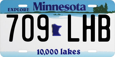 MN license plate 709LHB