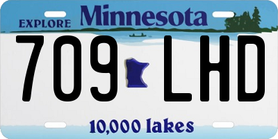 MN license plate 709LHD