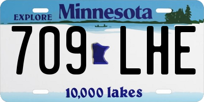 MN license plate 709LHE
