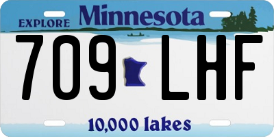 MN license plate 709LHF