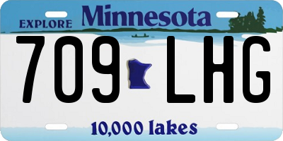 MN license plate 709LHG