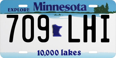 MN license plate 709LHI