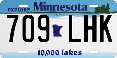 MN license plate 709LHK