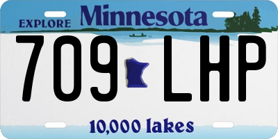 MN license plate 709LHP