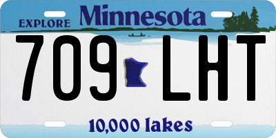 MN license plate 709LHT