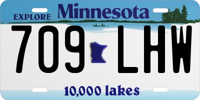 MN license plate 709LHW