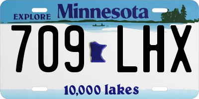 MN license plate 709LHX