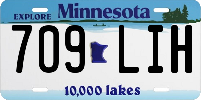 MN license plate 709LIH