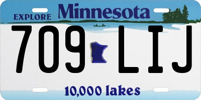 MN license plate 709LIJ