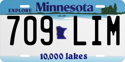 MN license plate 709LIM