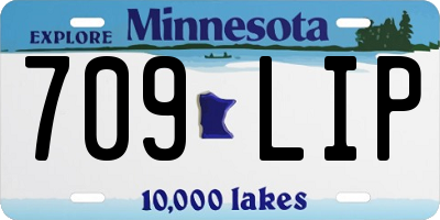 MN license plate 709LIP