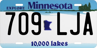 MN license plate 709LJA
