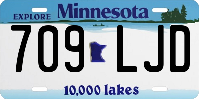 MN license plate 709LJD