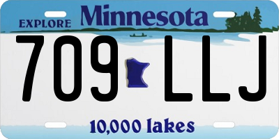 MN license plate 709LLJ