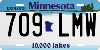 MN license plate 709LMW