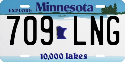 MN license plate 709LNG