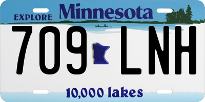 MN license plate 709LNH