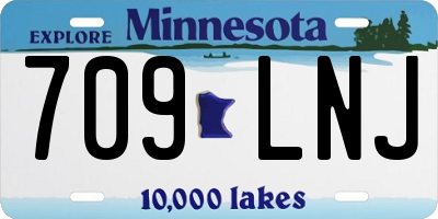 MN license plate 709LNJ