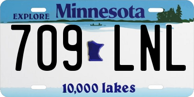 MN license plate 709LNL