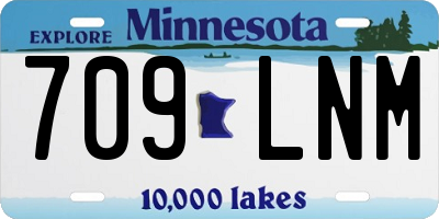 MN license plate 709LNM