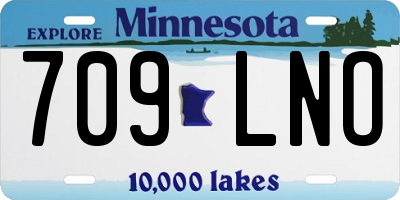 MN license plate 709LNO