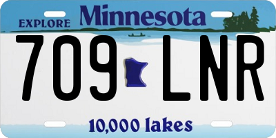 MN license plate 709LNR