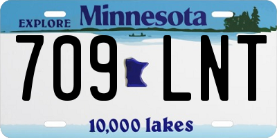 MN license plate 709LNT