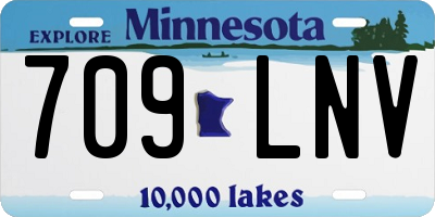 MN license plate 709LNV