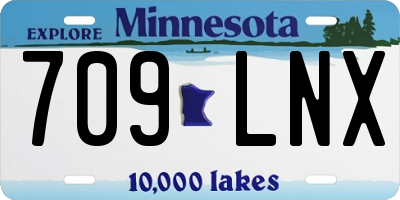 MN license plate 709LNX